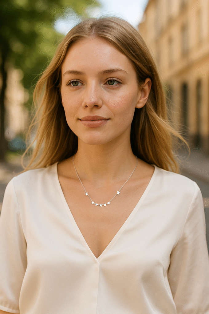 Kaelakee tähtedega